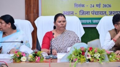 Photo of प्रभारी मंत्री ओपी चौधरी ने ली योजनाओं की समीक्षा, अधिकारियों को दिए सख्त निर्देश सड़क, स्वास्थ्य, शिक्षा और पेयजल व्यवस्था पर समीक्षा, गोमती साय सहित जनप्रतिनिधि रहे मौजूद