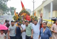 Photo of बरसते पानी में पत्थलगांव में गूंजा ‘जय जगन्नाथ’ का जयघोष, निकली भव्य रथयात्रा 